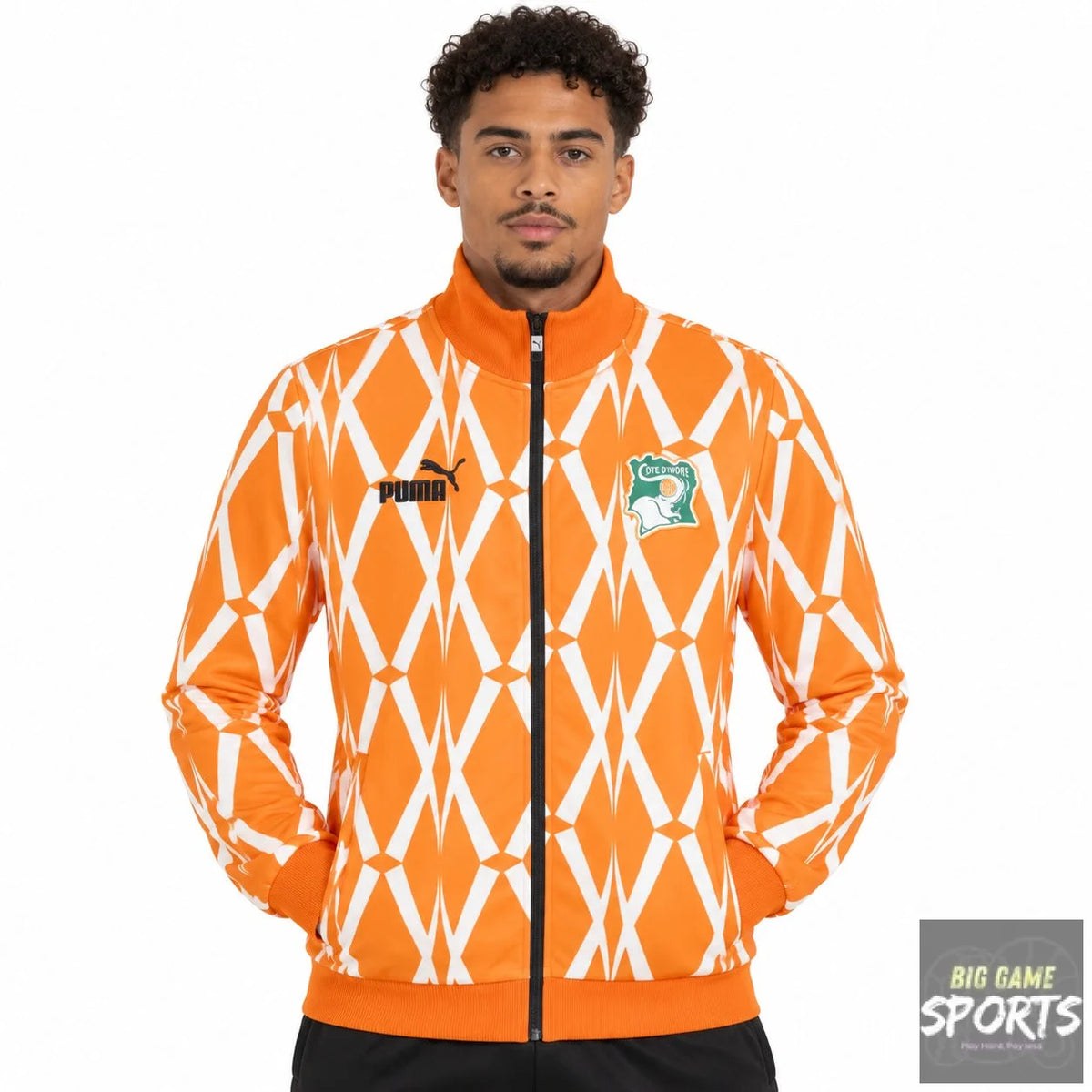 Puma FIF Ivory Coast Football Men’s 2024 FtblCulture Full Zip Track Jacket - Jackets