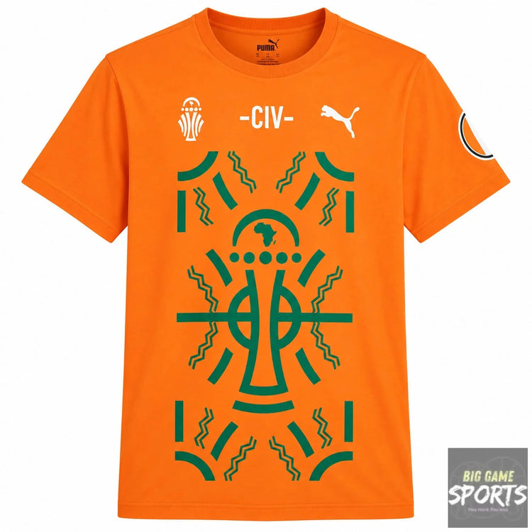 Puma FIF Ivory Coast TotalEnergies 2023 AFCON Supporters T-Shirt - S - T-Shirts