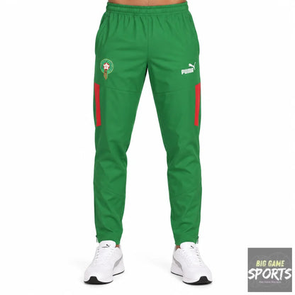 Puma FRMF Morocco Football Men’s 2022/2023 Pre Match Woven Pants - Tracksuit Bottoms