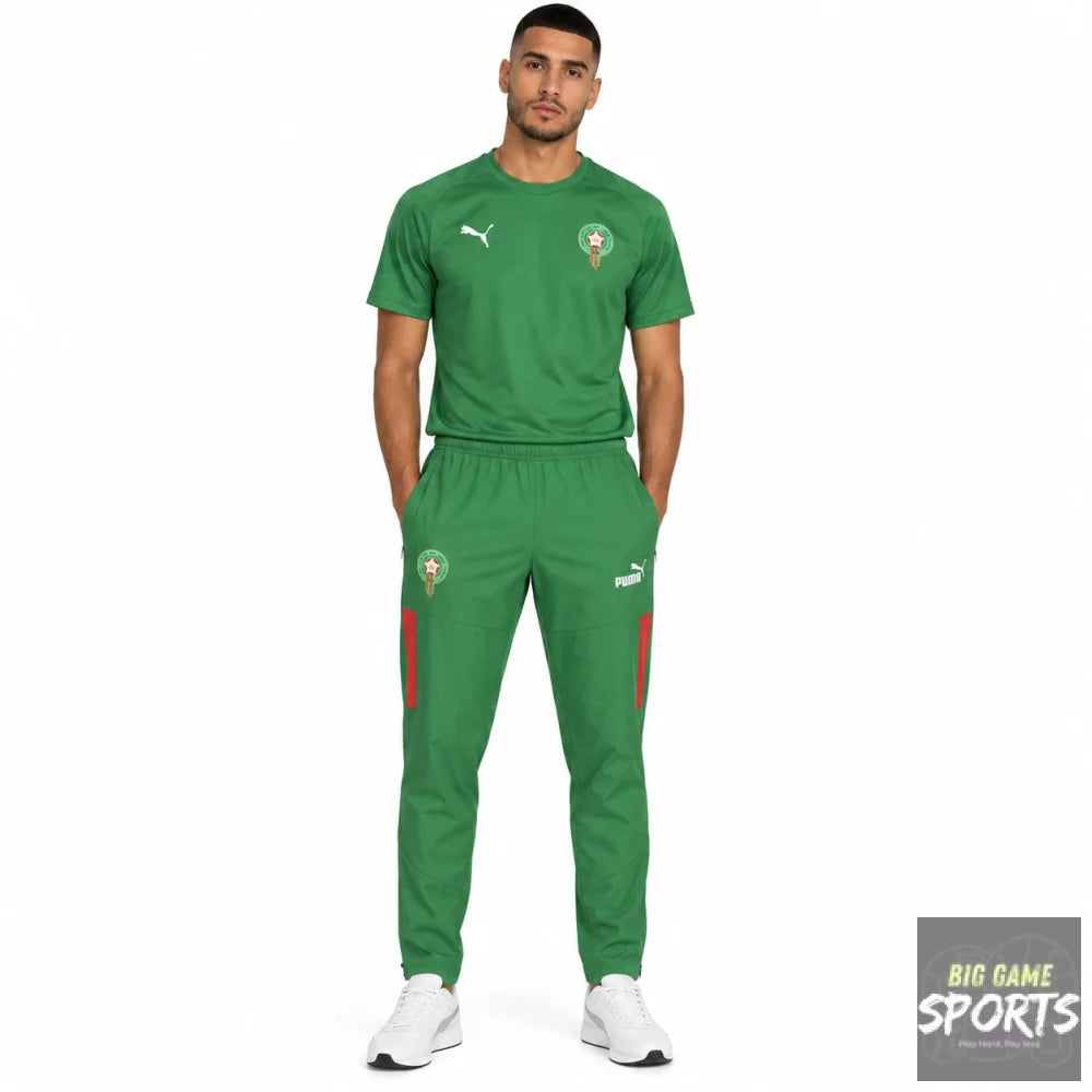 Puma FRMF Morocco Football Men’s 2022/2023 Pre Match Woven Pants - Tracksuit Bottoms