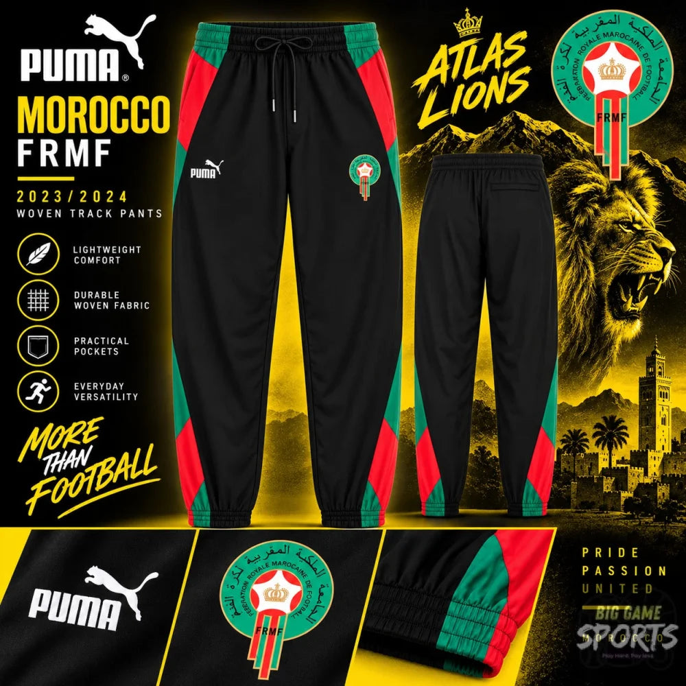 Puma Morocco FRMF Men’s 2023/2024 Woven Track Pants - Tracksuit Bottoms