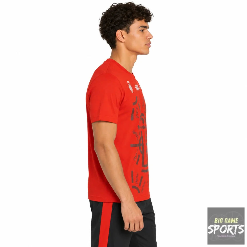 Puma FRMF Morocco Football TotalEnergies 2023 AFCON Supporters T-Shirt - T-Shirts