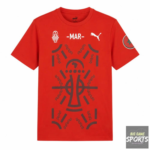 Puma FRMF Morocco Football TotalEnergies 2023 AFCON Supporters T-Shirt - T-Shirts