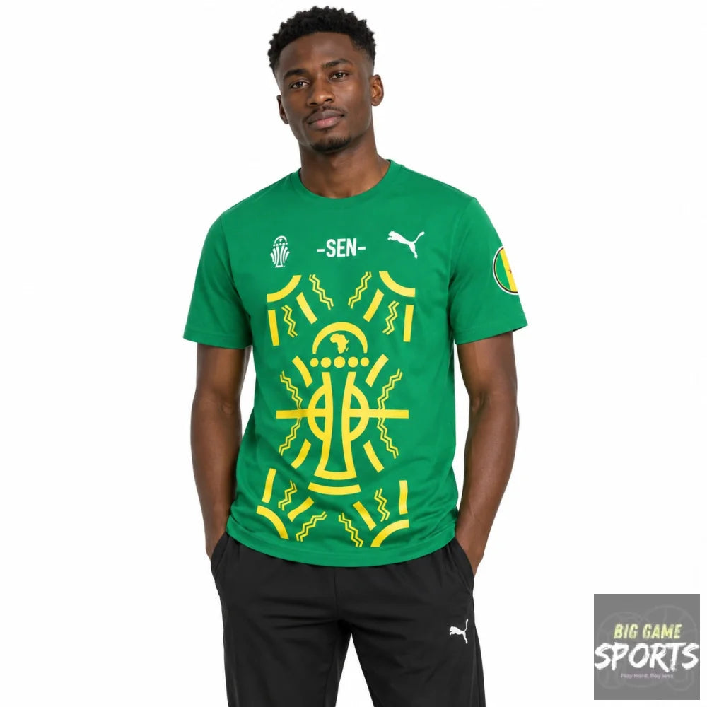 Puma FSF Senegal Football TotalEnergies AFCON Supporters T-Shirt - T-Shirts
