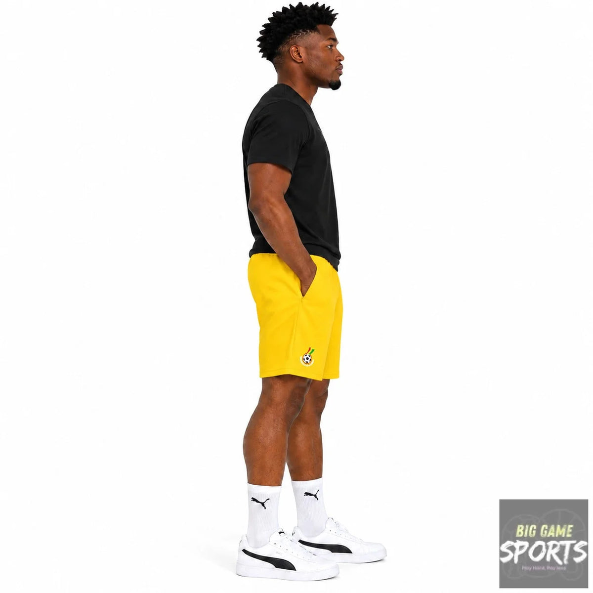 Puma GFA Ghana Football Men’s 2023/2024 FtblCulture Shorts Zip Pockets