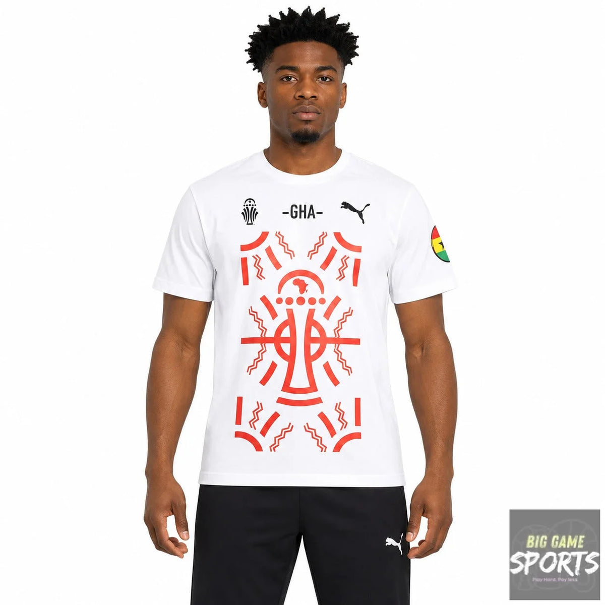Puma GFA Ghana Football TotalEnergies 2023 AFCON Supporters T-Shirt - T-Shirts
