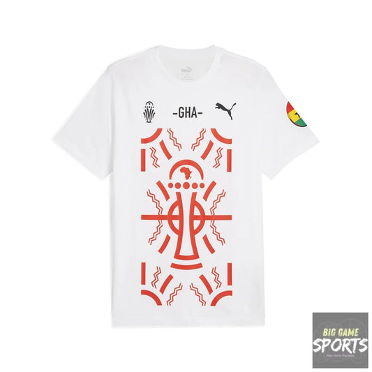 Puma CAF Ghana GFA TotalEnergies AFCON Supporters T-Shirt - T-Shirts