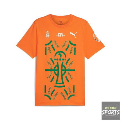 Puma CAF Ivory Coast FIF TotalEnergies AFCON Supporters T-Shirt - T-Shirts