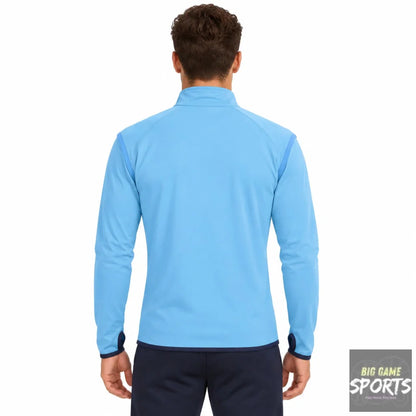 Puma Manchester City FC Men’s 2021/2022 Warm Up 1/4 Zip Midlayer Top - XL - Jackets
