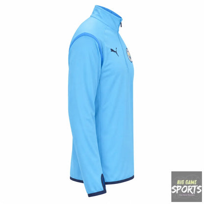 Puma Manchester City FC Men’s 2021/2022 Warm Up 1/4 Zip Midlayer Top - XL - Jackets