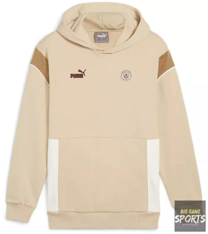 Puma Manchester City FC Men’s 2023/2024 FtblArchive Hoodie Oatmeal - Hoodies