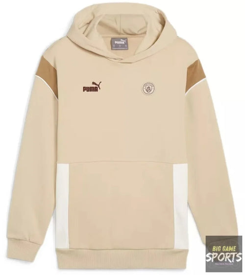 Puma Manchester City FC Men’s 2023/2024 FtblArchive Hoodie Oatmeal - Hoodies