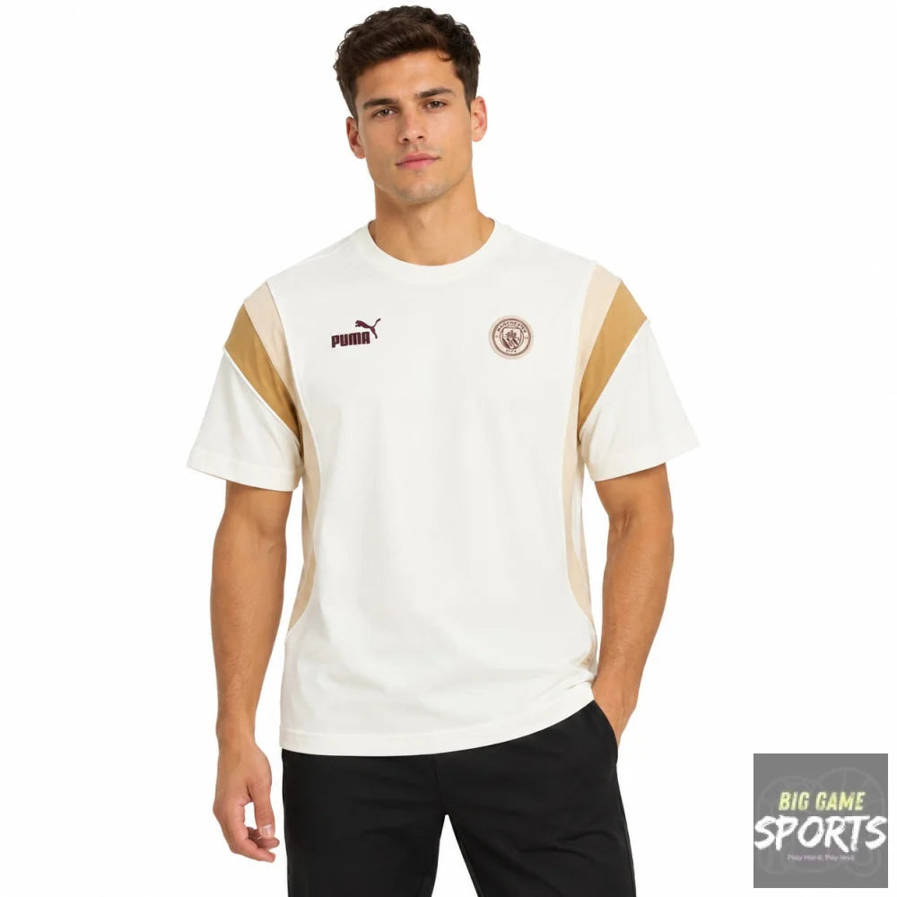 Puma Manchester City FC Men’s 2023/2024 FtblArchive T-Shirt - S - T-Shirts