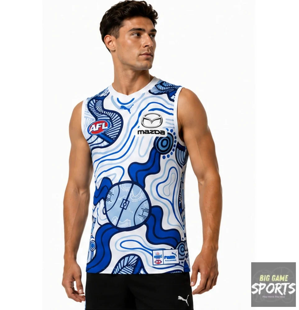 Puma North Melbourne Football Club Men’s 2023 Indigenous Guernsey - Guernsey