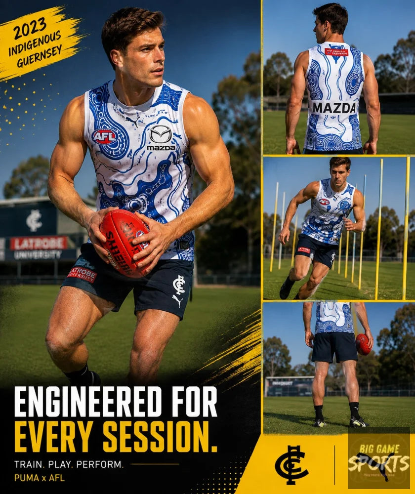 Puma North Melbourne Football Club Men’s 2023 Indigenous Guernsey - Guernsey