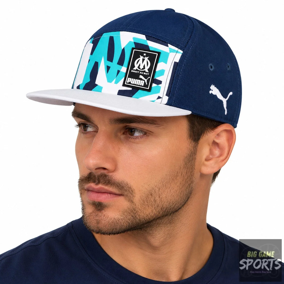 Puma Olympique de Marseille Football 5 Panel Snapback Cap - Caps