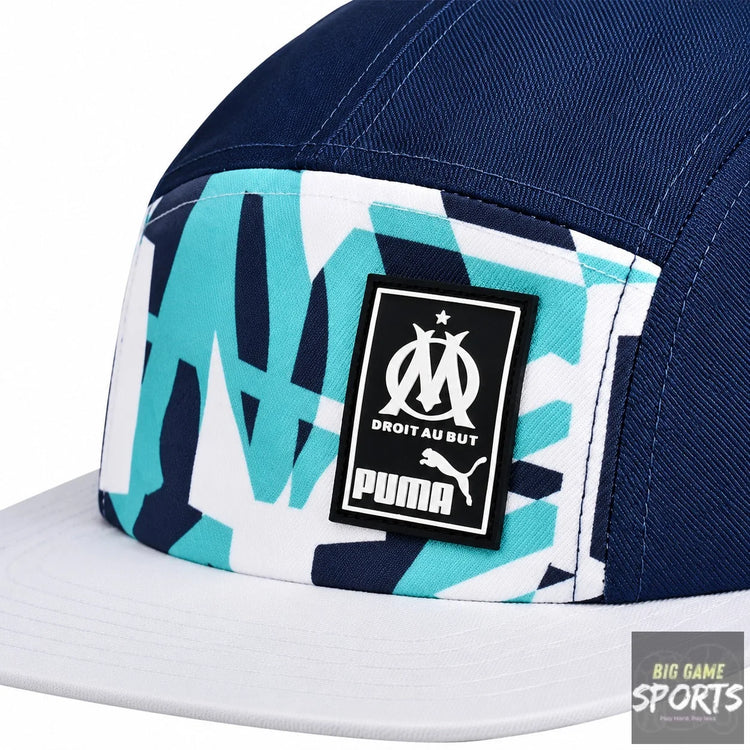 Puma Olympique de Marseille Football 5 Panel Snapback Cap - Caps