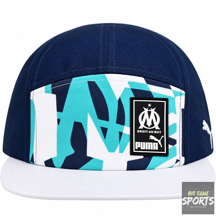 Puma Olympique de Marseille Football 5 Panel Snapback Cap - Caps