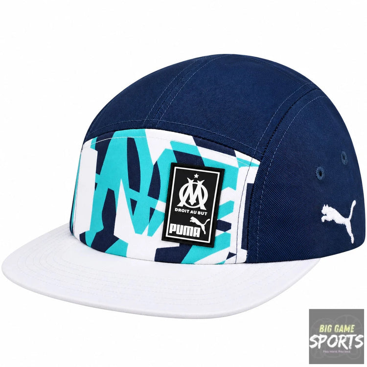Puma Olympique de Marseille Football 5 Panel Snapback Cap - Caps