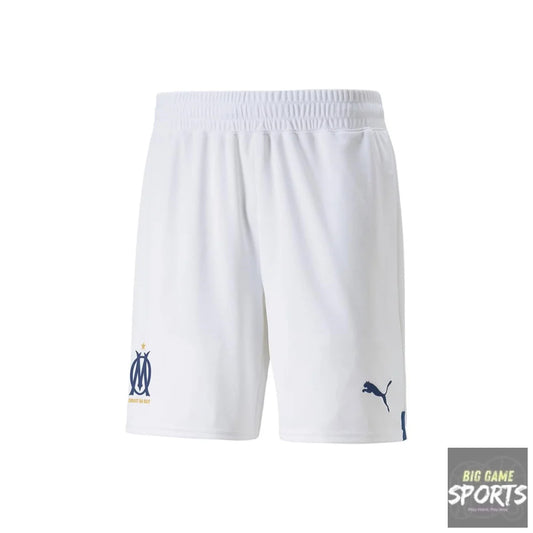 White shorts with logos on a white background