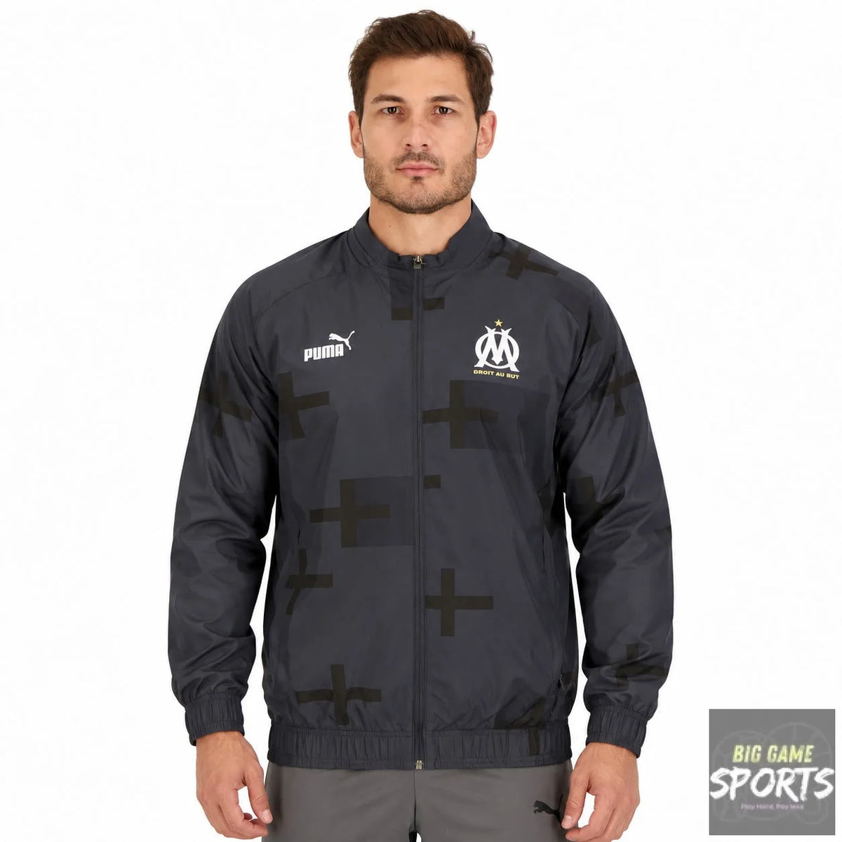 Puma Olympique de Marseille Football Men’s 2022/2023 Pre Match Jacket - Jackets