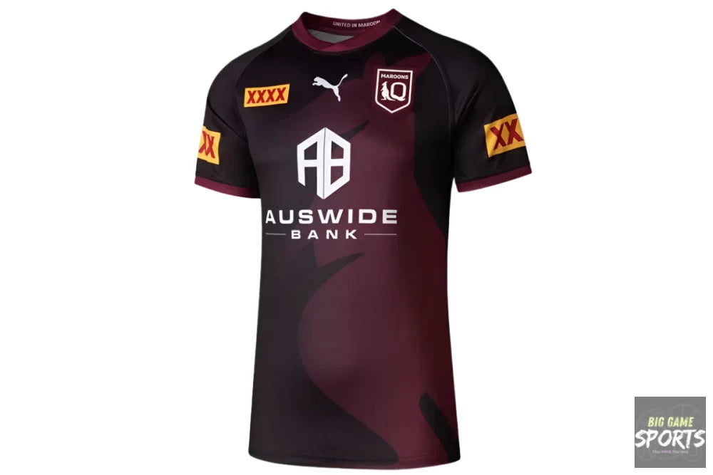 Puma Queensland Maroons Men’s Training Shirt - Rugby Shirts
