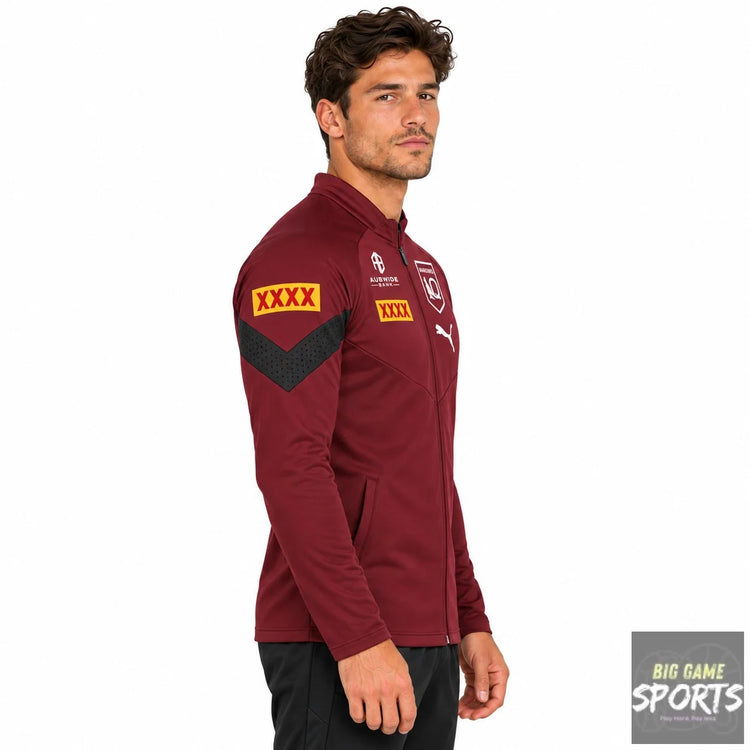 Puma Queensland Maroons State of Origin Men’s 2023 Full Zip Team Jacket - Jackets
