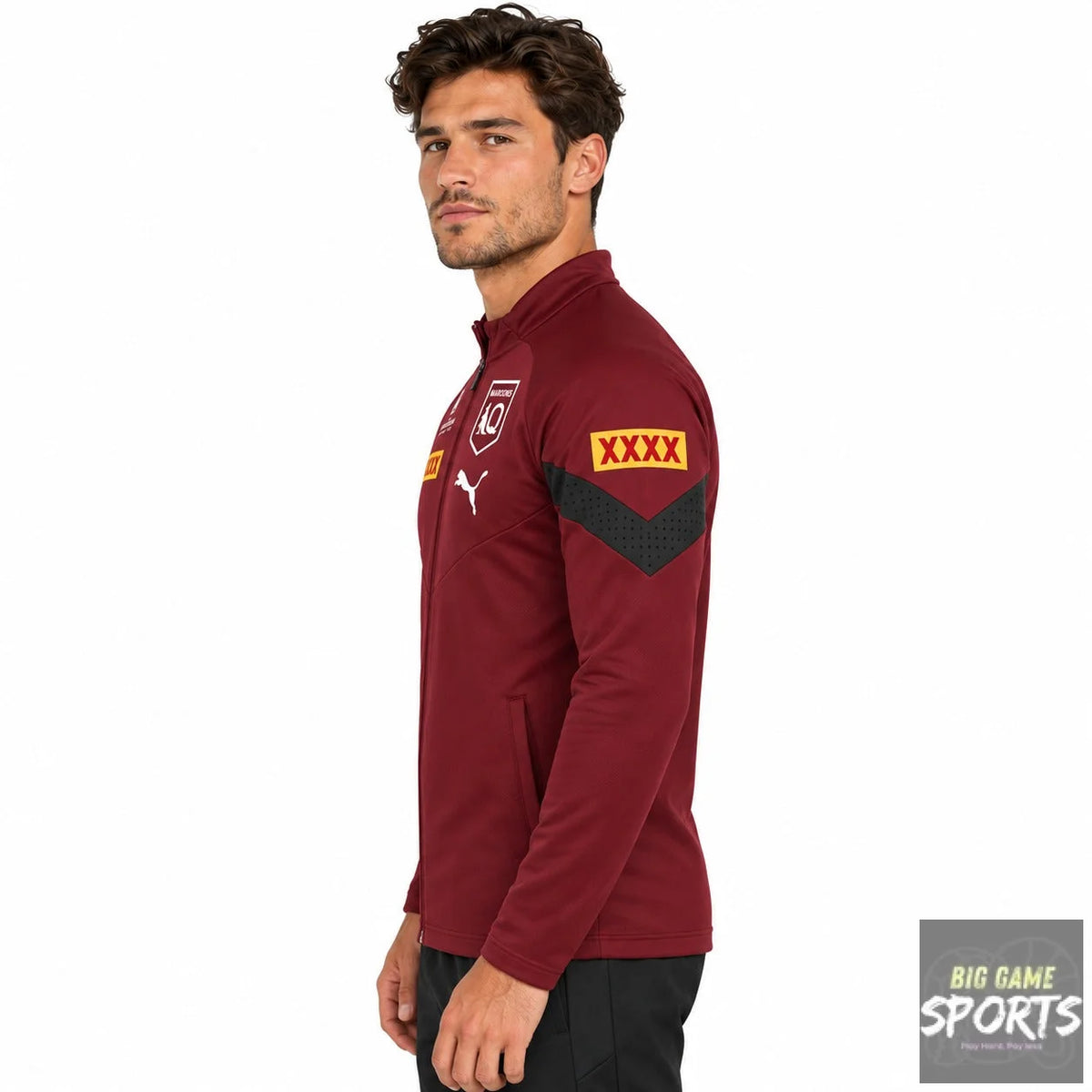 Puma Queensland Maroons State of Origin Men’s 2023 Full Zip Team Jacket - Jackets