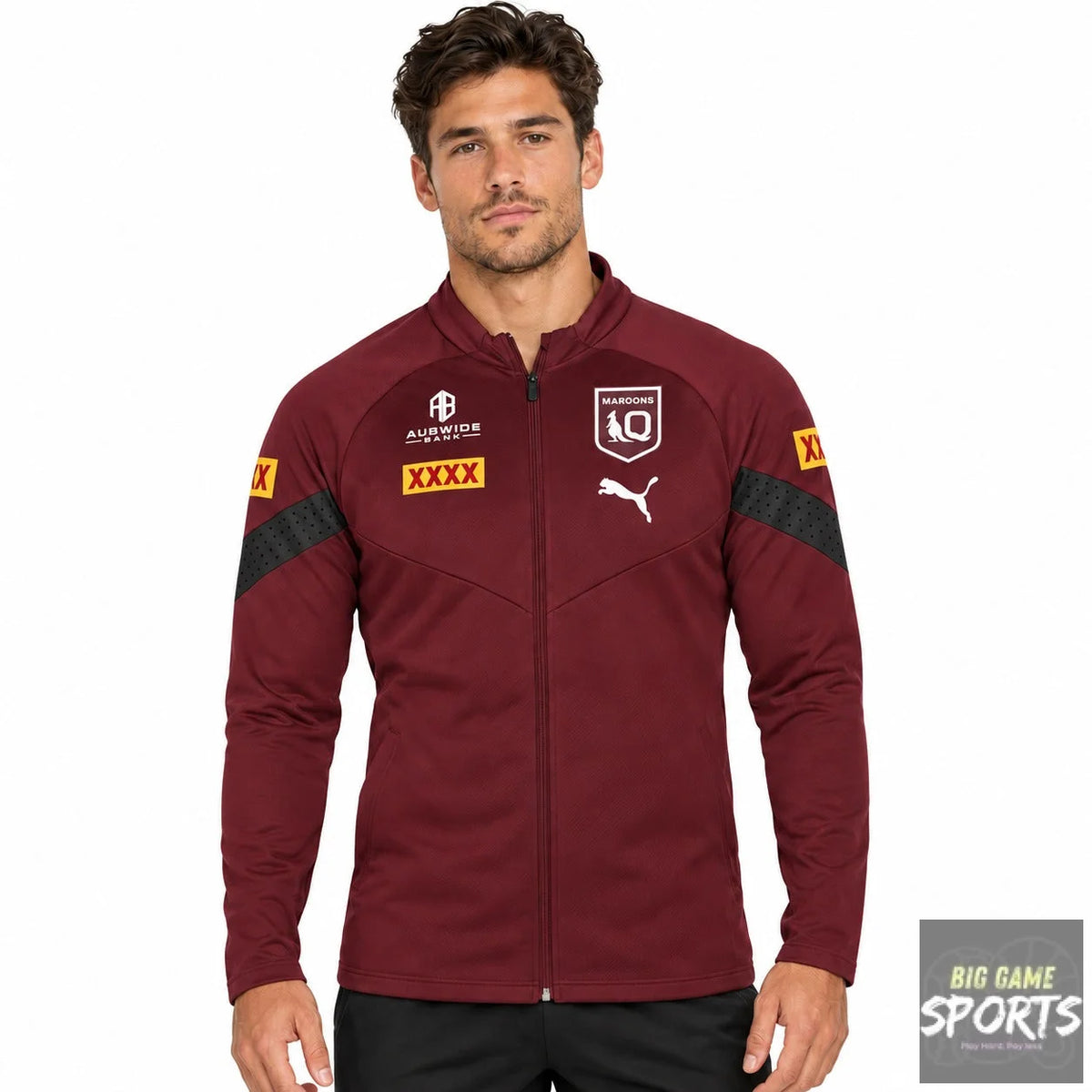 Puma Queensland Maroons State of Origin Men’s 2023 Full Zip Team Jacket - Jackets
