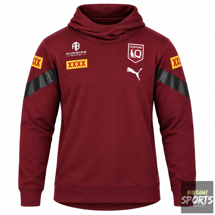 Puma Queensland Maroons State of Origin Men’s 2023 Overhead Team Hoodie - Hoodies