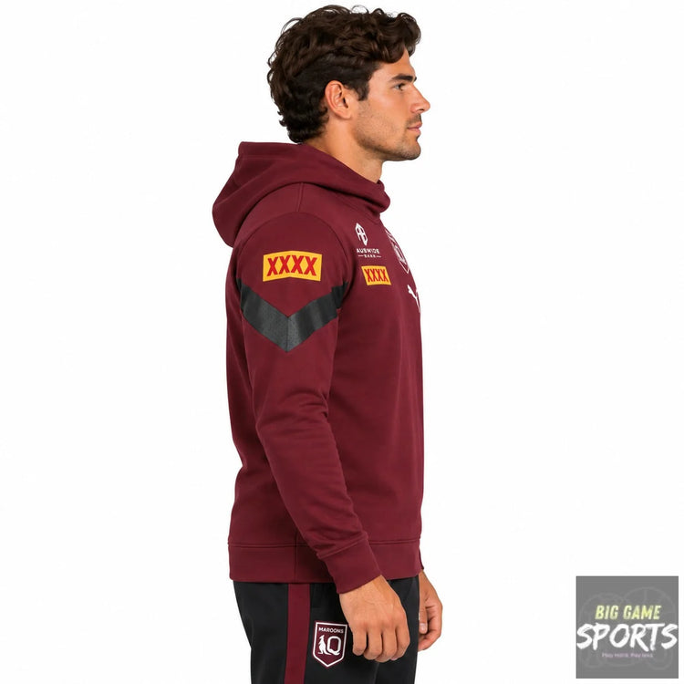 Puma Queensland Maroons State of Origin Men’s 2023 Overhead Team Hoodie - Hoodies