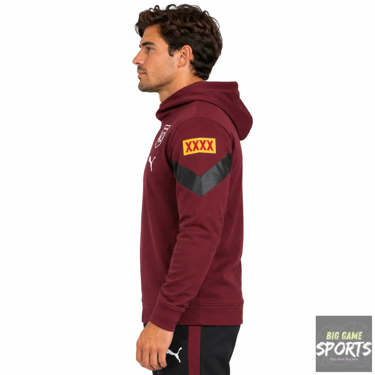 Puma Queensland Maroons State of Origin Men’s 2023 Overhead Team Hoodie - Hoodies
