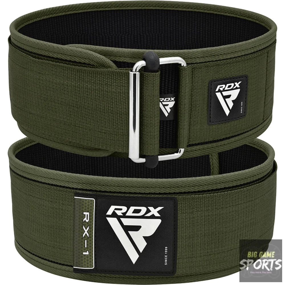 RDX RX1 Army Green Fabric Weightlifting Gym Belt - Weightlifting Belts