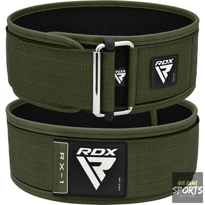 RDX RX1 Army Green Fabric Weightlifting Gym Belt - Weightlifting Belts