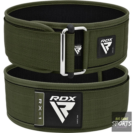 RDX RX1 Army Green Fabric Weightlifting Gym Belt - Weightlifting Belts