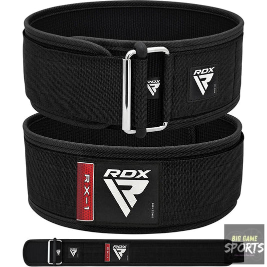 RDX RX1 Black Fabric Weightlifting Gym Belt - Weightlifting Belts