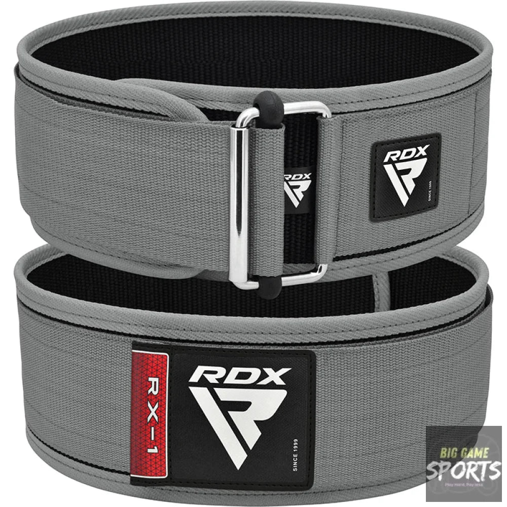 RDX RX1 Grey Fabric Weightlifting Gym Belt - Weightlifting Belts