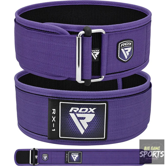 RDX RX1 Purple Fabric Weightlifting Gym Belt - M - Weightlifting Belts