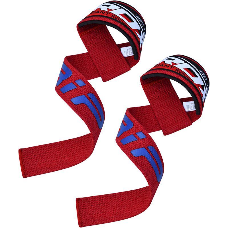 RDX W2 Red Weightlifting Straps - Straps & Hooks