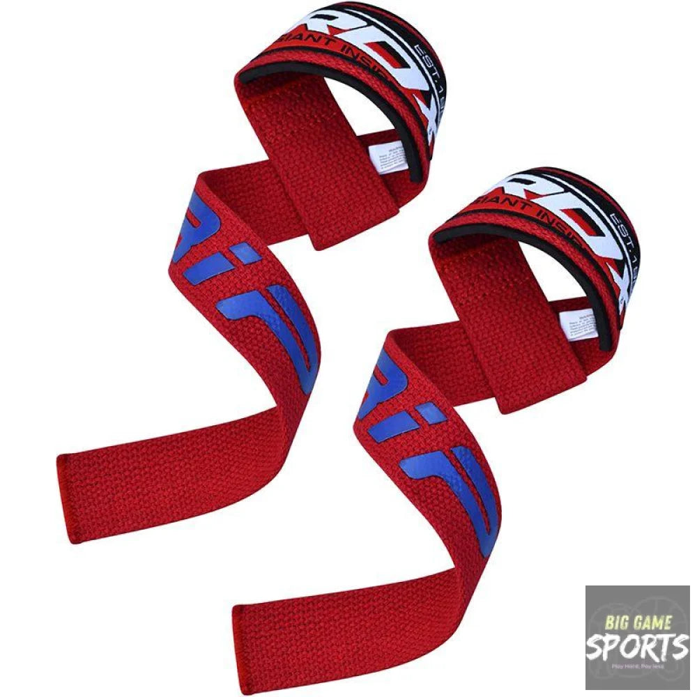 RDX W2 Red Weightlifting Straps - Straps & Hooks