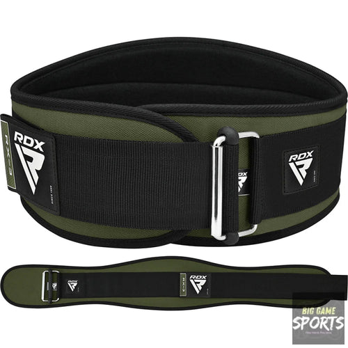 RDX X3 Army Green Neoprene Weightlifting Gym Belt - Weightlifting Belts