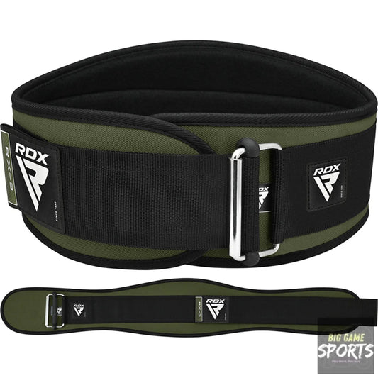 RDX X3 Army Green Neoprene Weightlifting Gym Belt - Weightlifting Belts