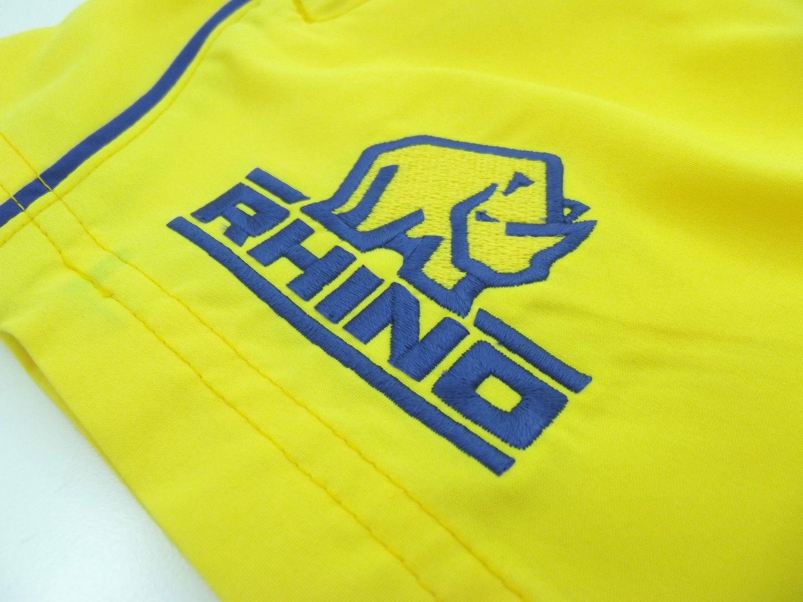 Rhino Power Adults Yellow/Blue Shorts