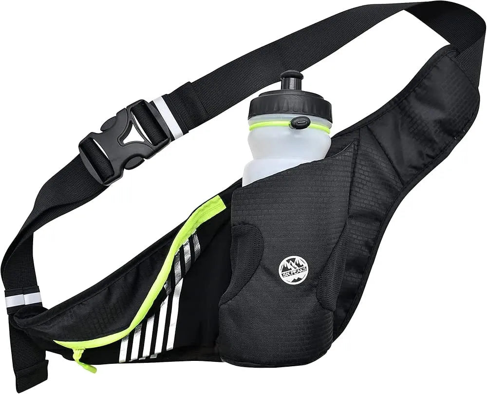 Six peaks Running Waist Belt With Bottle Black