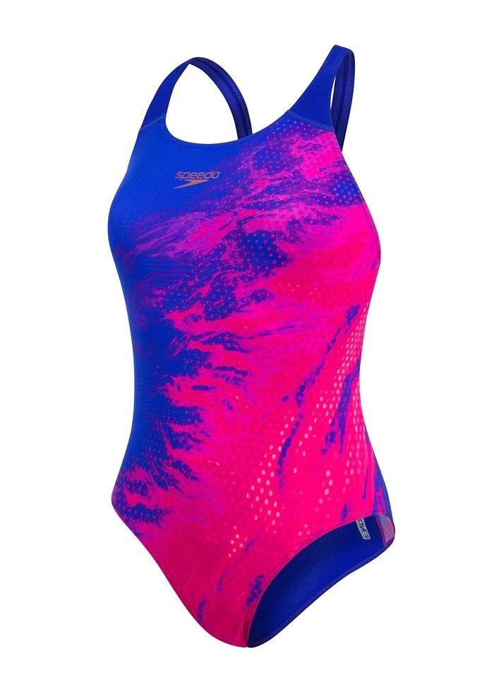 Speedo Womens DashFlash Placement Powerback Swimsuit