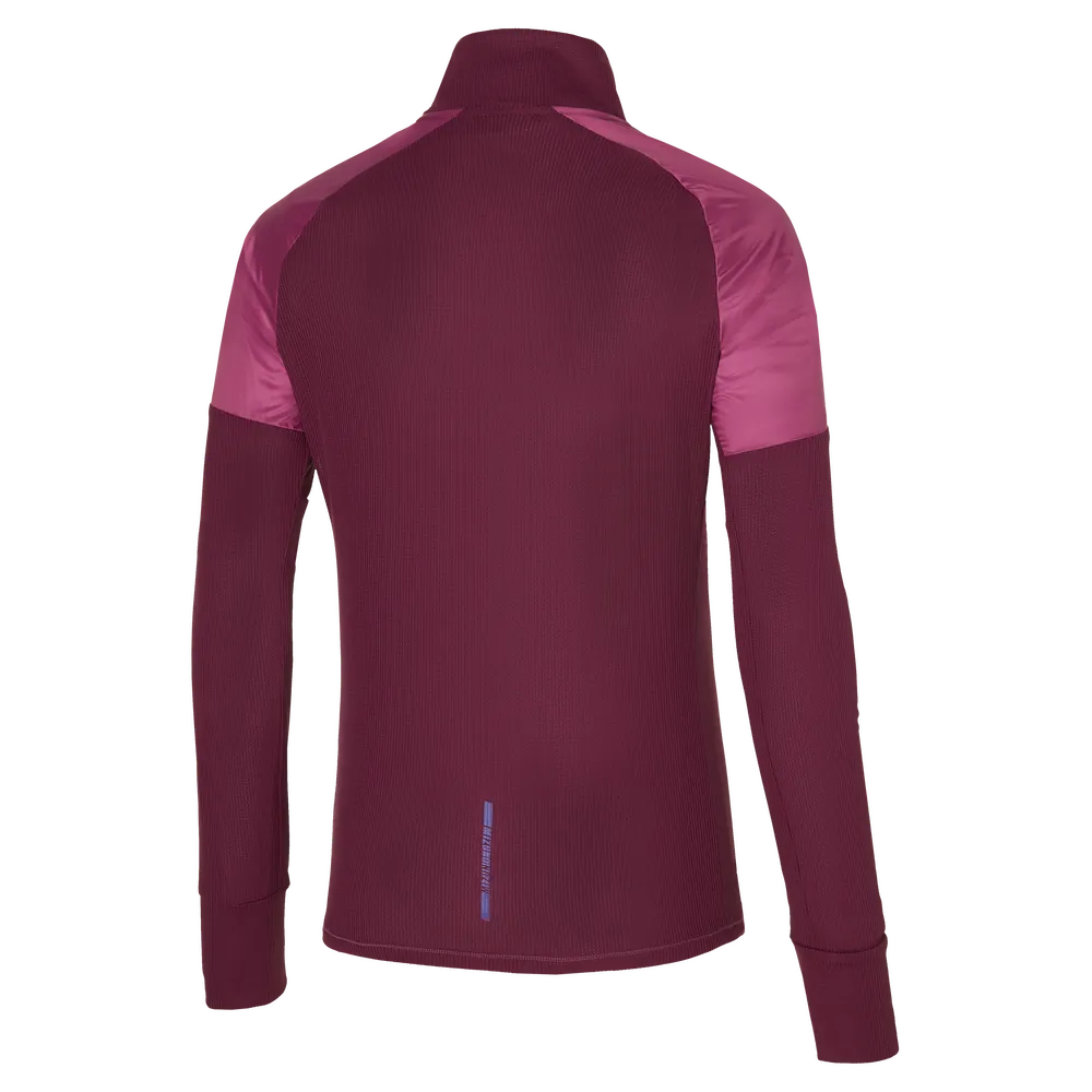 Mizuno Womens Hybrid Long Sleeve Gym Tee - Magenta Haze