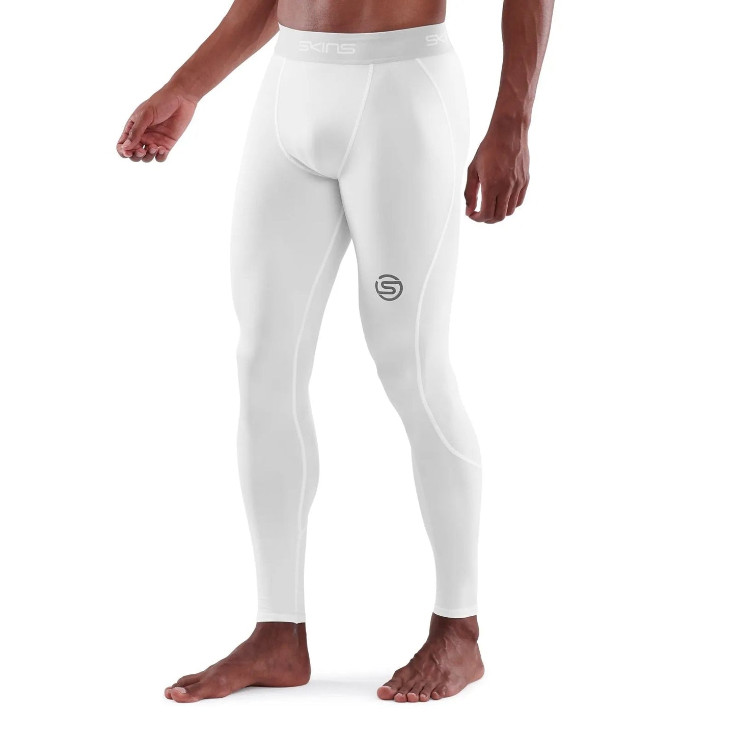 Skins Series 1 Men's Long Tights White