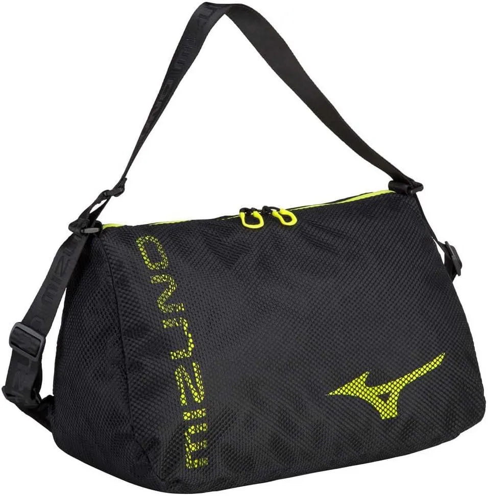 Mizuno Mesh Holdall 30 Black/Yellow 