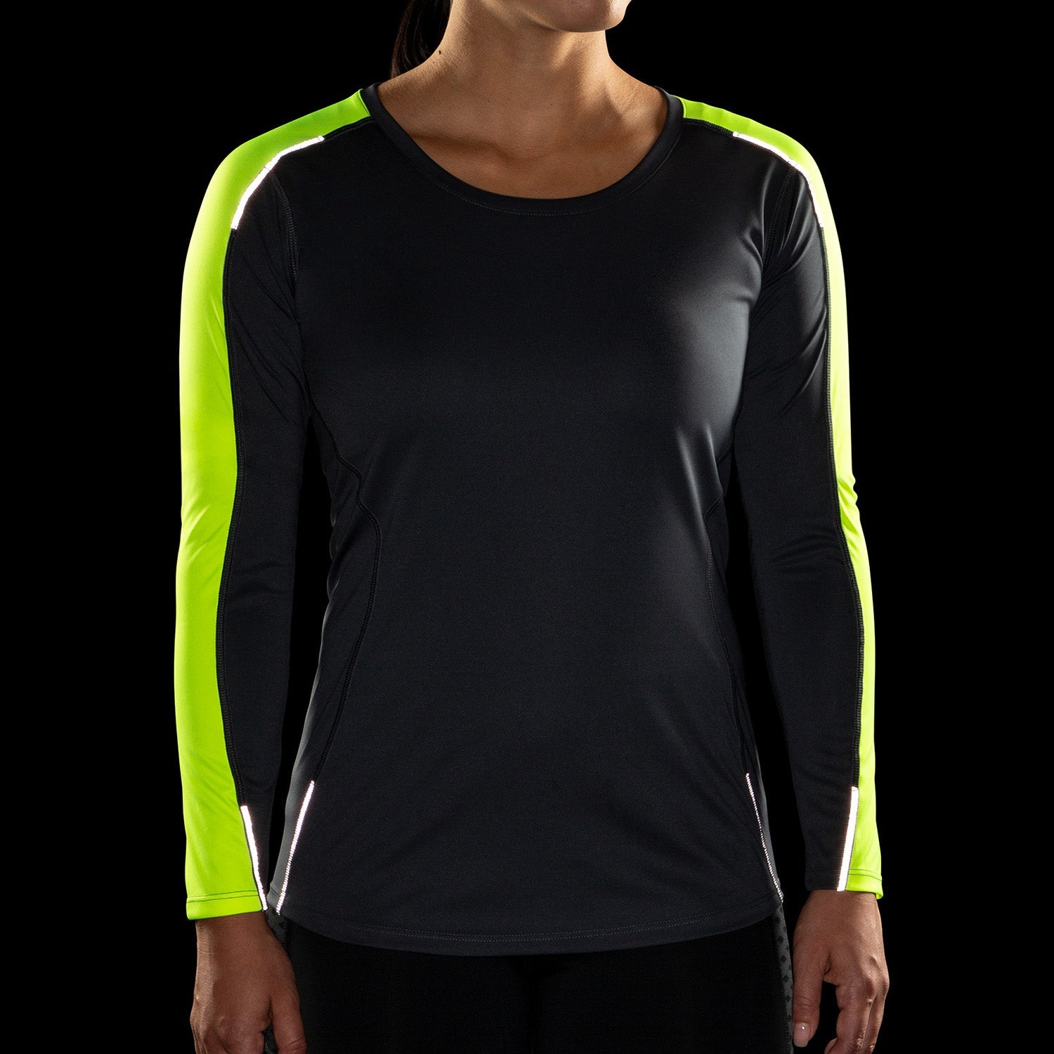 Brooks Womens Nightlife Long Sleeve Top