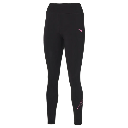 Mizuno Womens RB Leggings Black/Magenta Haze 